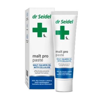 Dr Seidel Malt Pro pasta odkłaczająca dla kotów 115g