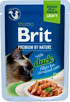 Brit Premium By Nature Cat Sterilised with Duck sos saszetka 85g