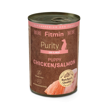 Fitmin Purity Puppy kurczak z łososiem puszka 400g