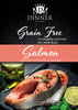 Dinner Grain Free Adult - Łosoś z pstrągiem, batatami i szparagami 2kg