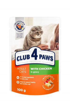 Club 4 Paws kurczak w sosie saszetka 100g