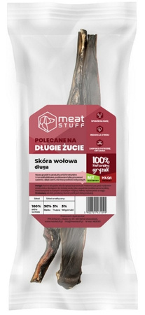 Meat Stuff skóra wołowa 50cm 2szt. - naturalny gryzak dla psa