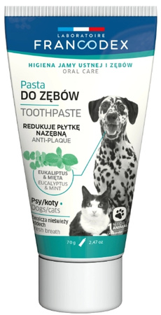 Francodex pasta do czyszczenia zębów dla psów i kotów 70g
