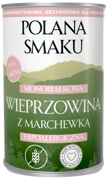 Polana smaku wieprzowina z marchewką 400g - mokra karma dla dorosłych psów