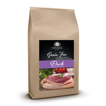 Dinner Small Kaczka z batatami i pomarańczą 2kg - hipoalergiczna, bezzbożowa karma dla dorosłych psów małych ras