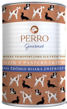 Perro Gourmet dzik z pasternakiem puszka 400g - mokra karma dla dorosłych psów