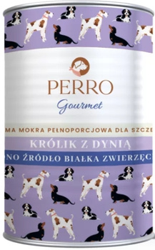 Perro Gourmet Junior królik z dynią puszka 400g - mokra karma dla szczeniąt