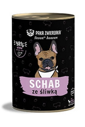 Paka Zwierzaka Seventh Heaven Schab ze śliwką 400g - mokra karma dla psów w każdym wieku