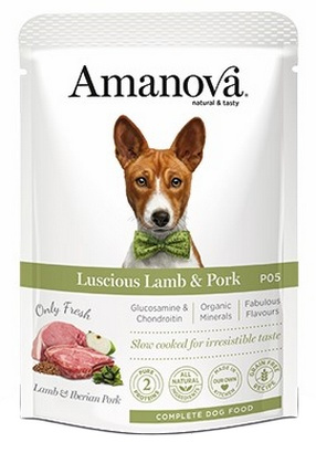 Amanova jagnięcina z wieprzowiną 100g - mokra karma dla dorosłych psów
