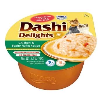 Inaba Cat Dashi Delights kurczak z płatkami Bonito 70g