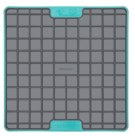 LickiMat Playdate Deluxe/Tuff Kwadrat twardy turkusowy 20x20cm