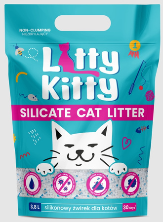 Litty Kitty żwirek silikonowy dla kota 3,8l