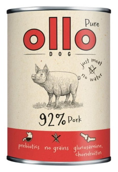 Ollo Pure Wieprzowina 400g - mokra karma dla dorosłych psów