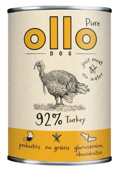 Ollo Pure Indyk 400g - mokra karma dla dorosłych psów