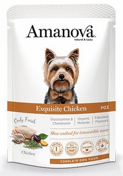 Amanova kurczak 100g - mokra karma dla dorosłych psów