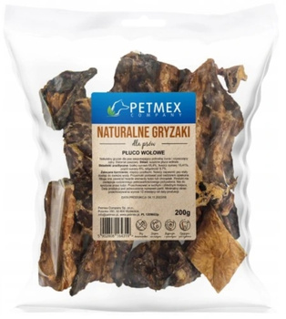 Petmex płuco wołowe 200g - naturalny gryzak dla psów