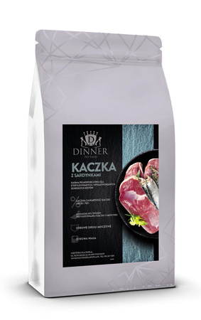 Dinner Cat adult sterilised kaczka z sardynkami 1,5kg