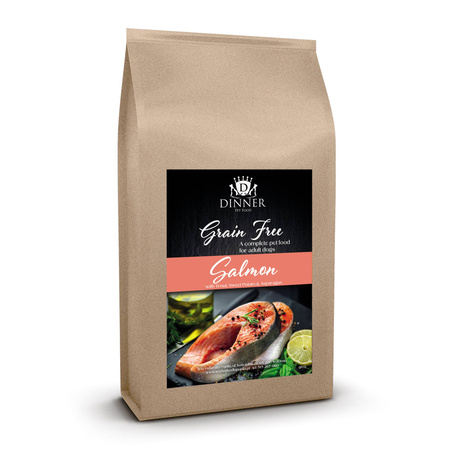 Dinner Łosoś z pstrągiem, batatami i szparagami 6kg - hipoalergiczna, bezzbożowa karma dla dorosłych psów
