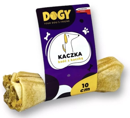 Dogy kość do żucia z kaczką i jabłkiem 10cm - naturalny gryzak dla psa
