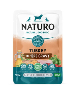 Naturo Grain & Gluten Free - indyk w ziołowym sosie saszetka 100g