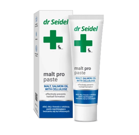 Dr Seidel Malt Pro pasta odkłaczająca dla kotów 115g