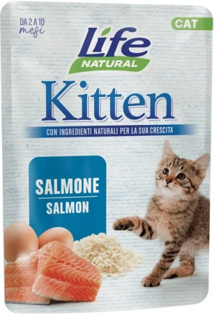 Life Cat Kitten łosoś 70g - mokra karma dla kociąt