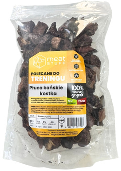 Meat Stuff płuca końskie kostka 150g - naturalny przysmak dla psa