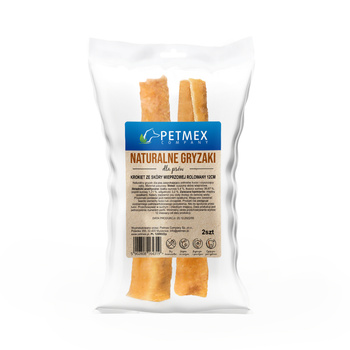 Petmex Krokiet ze skóry wieprzowej rolowany 12cm 2 szt. - naturalny gryzak dla psów