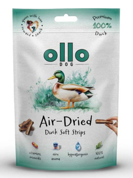 Ollo Air-Dried Duck Strips 80g - przysmaki dla psa z kaczki