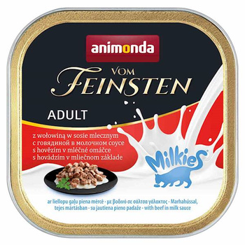 Animonda Carny vom Feinsten wołowina w sosie mlecznym tacka 100g