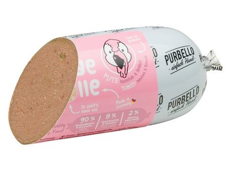 Purbello Monoprotein Sausage Indyk 200g - mokra karma dla psów