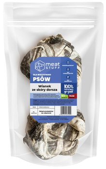 Meat Stuff wianek ze skóry dorsza 2szt. - naturalny gryzak dla psa