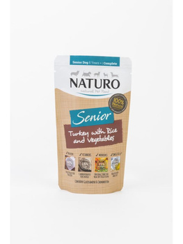 Naturo Mini Senior- Indyk z ryżem i warzywami saszetka 150g