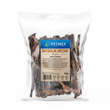 Petmex Żwacz barani 100g - naturalny gryzak dla psów