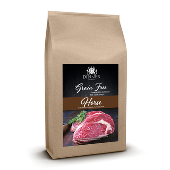 Dinner Konina z batatami i granatem 2kg - hipoalergiczna, bezzbożowa karma dla dorosłych psów