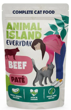 Animal Island Everyday pasztet z wołowiny 100g - mokra karma dla dorosłych kotów