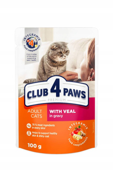 Club 4 Paws cielęcina w sosie saszetka 100g