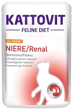 Kattovit Niere Renal kurczak 85g - mokra karma dla dorosłych kotów