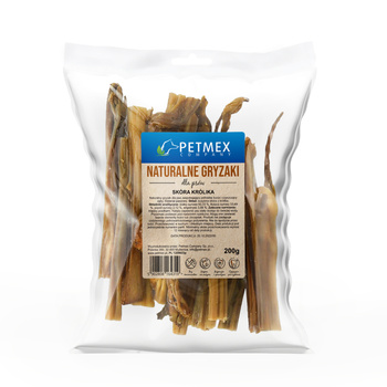 Petmex Skóra królika 200g - naturalny gryzak dla psów