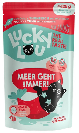 Lucky Lou Lifestage Adult Drób i tuńczyk saszetka 125g - mokra karma dla dorosłych kotów