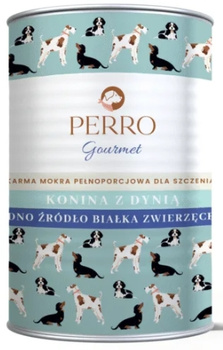 Perro Gourmet Junior konina z dynią puszka 400g - mokra karma dla szczeniąt