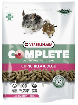 Versele-Laga Chinchilla & Degu Complete pokarm dla szynszyli i koszatniczki  500g