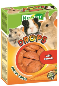 Nestor Dropsy dla gryzoni marchewkowe 35g