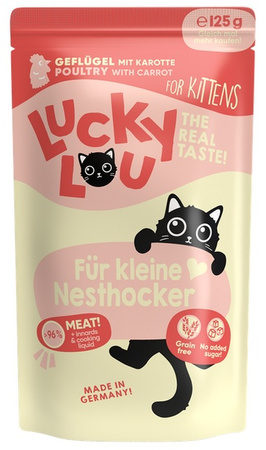 Lucky Lou Lifestage Kitten Drób 125g - mokra karma dla kociąt