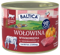 Baltica wołowina 185g  - mokra karma dla dorosłych kotów