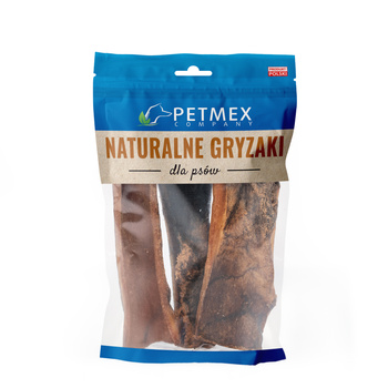 Petmex Skóra jelenia 15cm 100g - naturalny gryzak dla psów