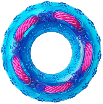 Lupi Pets ring TPR z liną 12,5cm - zabawka dla psa