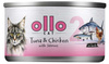 Ollo Cat nr2 tuńczyk z kurczakiem i łososiem 70g - mokra karma dla dorosłych kotów