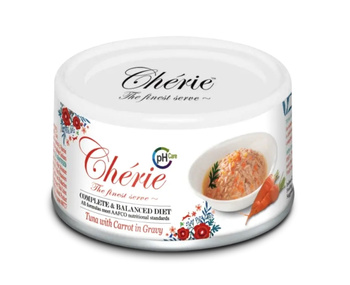 Cherie Urinary tuńczyk z marchewką w sosie 80g - mokra karma dla kota dorosłego wspierająca układ moczowy