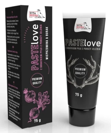 Syta Micha pasta mięsna dla psa wieprzowina z burakiem 75g